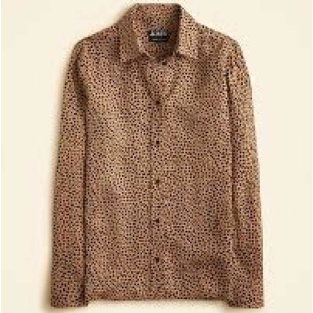 J Crew Leopard Print Button Down NWT - Picture 2 of 5